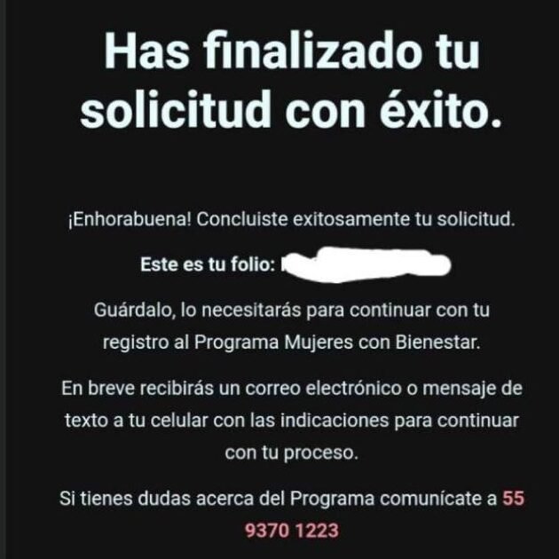 Validación de correo Mujeres con Bienestar