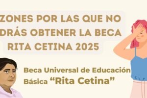 Razones por las que no podrás obtener la Beca Rita Cetina 2025