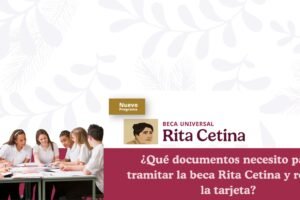 ¿Qué documentos necesito para tramitar la beca Rita Cetina y recibir la tarjeta?