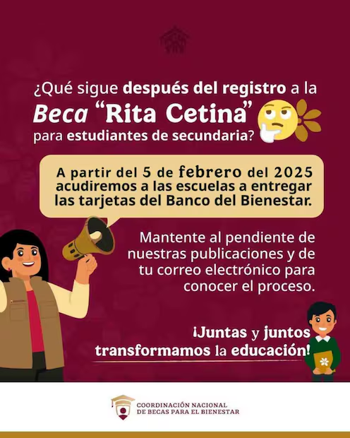 entrega de tarjetas beca rita cetina 2025