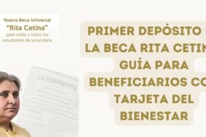 Primer depósito de la Beca Rita Cetina: Guía para beneficiarios con tarjeta del Bienestar