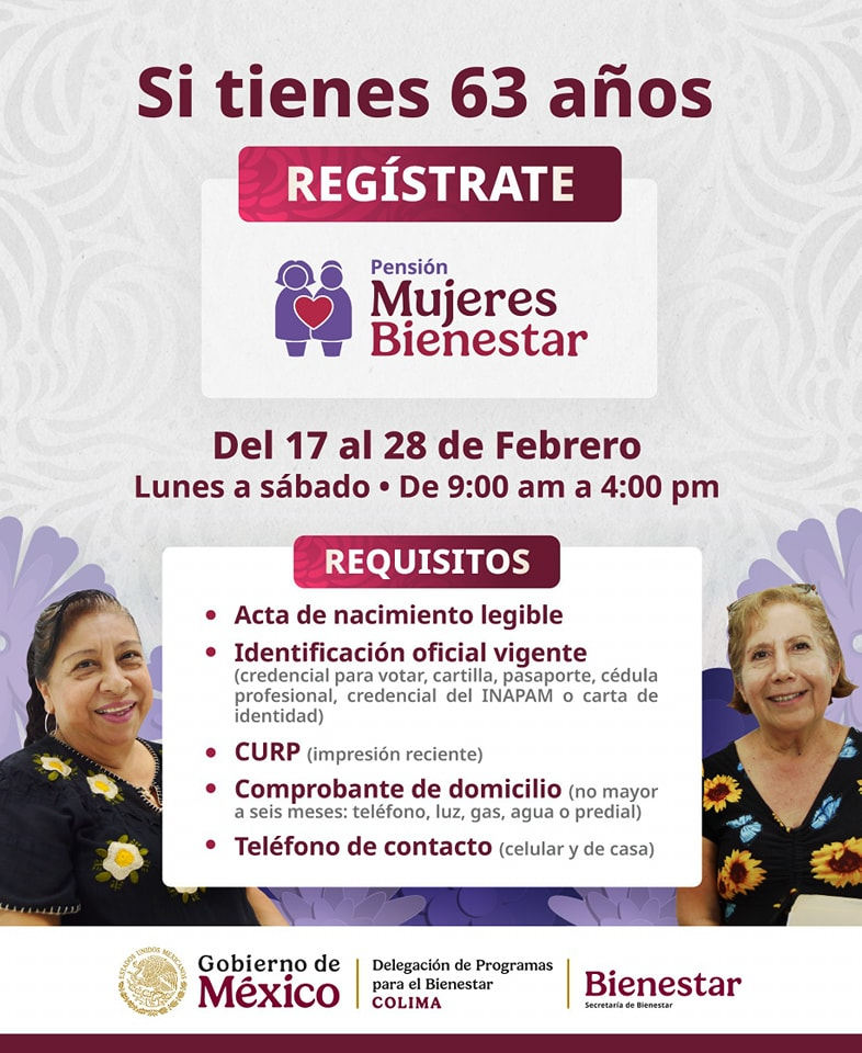 Todo sobre las nuevas fechas de registro para Mujeres con Bienestar 2025