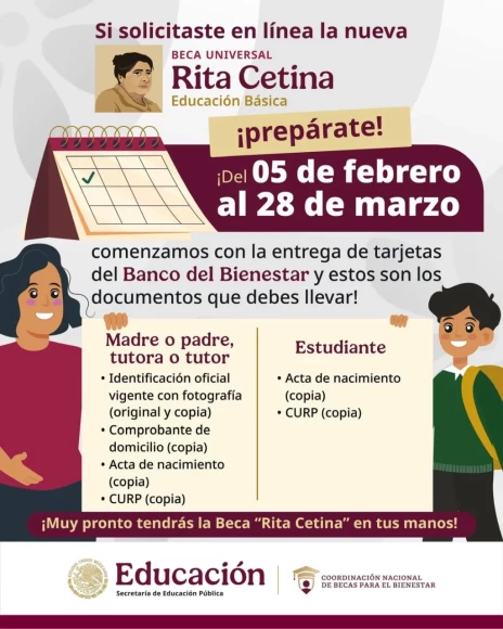 entrega de tarjetas beca rita cetina