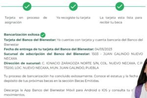 ¿Qué significa bancarización exitosa en Becas Benito Juárez?