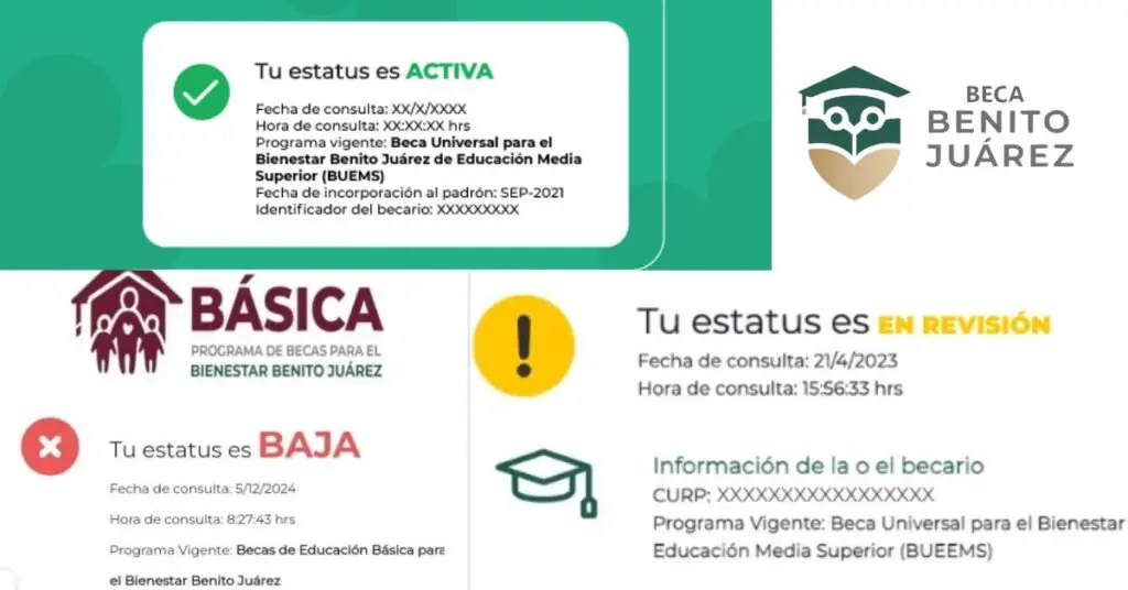 estatus beca benito juarez