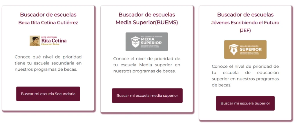buscador de escuelas