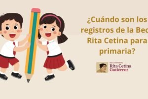 ¿Cuándo son los registros de la Beca Rita Cetina para primaria?