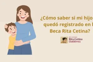 ¿Cómo saber si mi hijo ya quedó registrado en la Beca Rita Cetina?