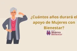 ¿Cuántos años durará el apoyo de Mujeres con Bienestar?