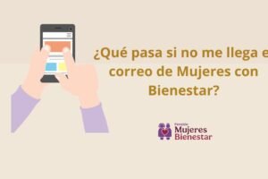 ¿Qué pasa si no me llega el correo de Mujeres con Bienestar?