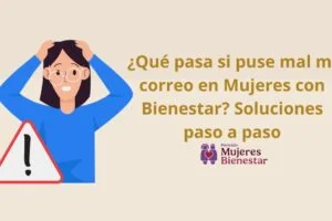 Qué pasa si puse mal mi correo en Mujeres con Bienestar: soluciones paso a paso