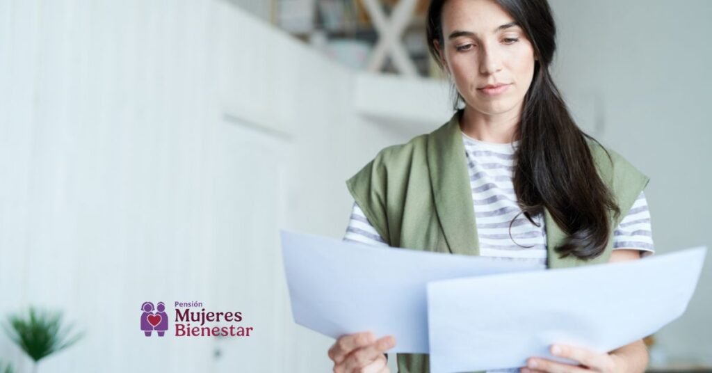 documentos para recoger la tarjeta Mujeres con Bienestar