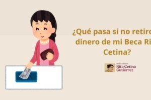 ¿Qué pasa si no retiro el dinero de mi Beca Rita Cetina?